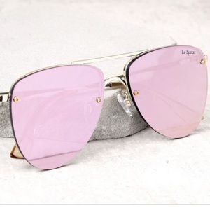 LES SPECS THE PRINCE X BLOOM | ROSE GOLD-ROSE TINT